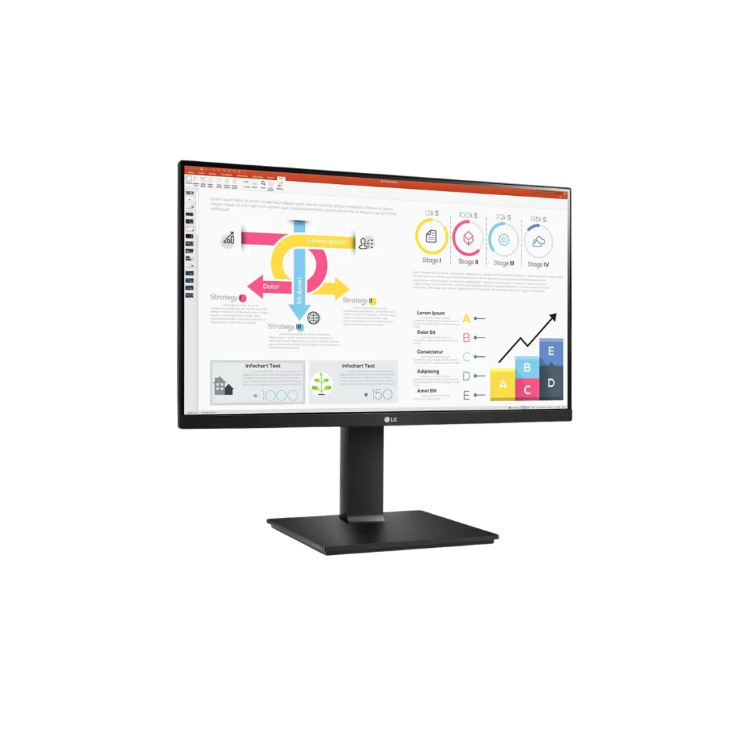 LG 24QP750-B QHD IPS Monitor, 23.8 inch, 2560 x 1440, HDR 10, AMD FreeSync™, Wall Mountable