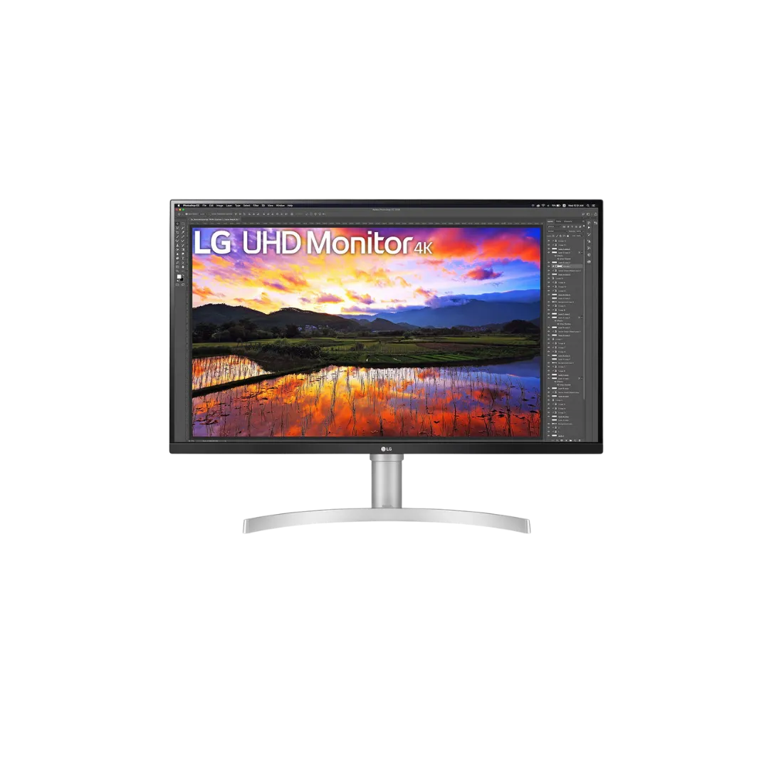 LG 32UN650W 31.5 Inch 4K IPS Monitor White 2 HDMI DP Height Adj 5W Speaker
