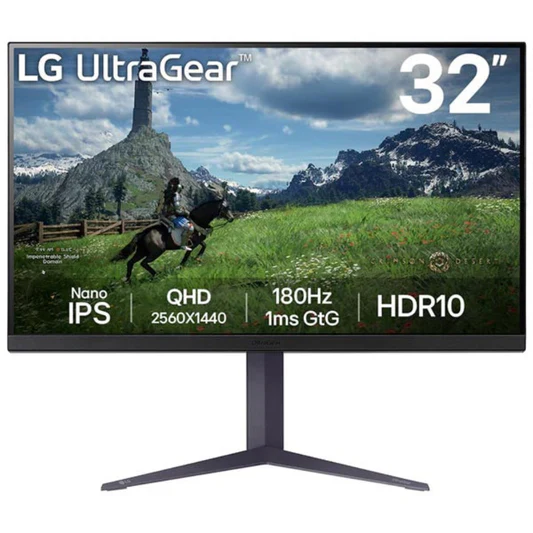 LG UltraGear 32GS85Q 32" 2K QHD IPS/HDR10/180Hz/Black  Gaming Monitor