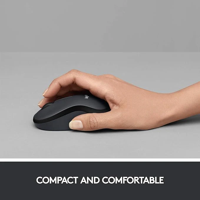 Logitech M221 SILENT Black Wireless Mouse - Image 5