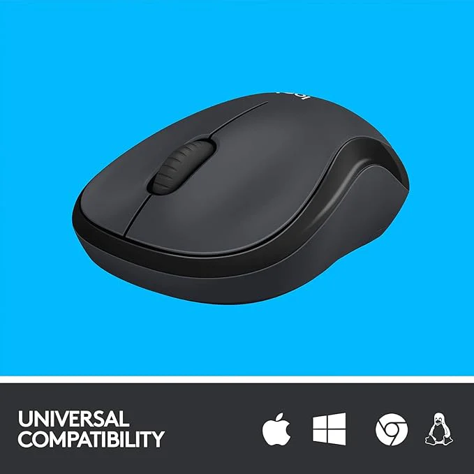 Logitech M221 SILENT Black Wireless Mouse - Image 6
