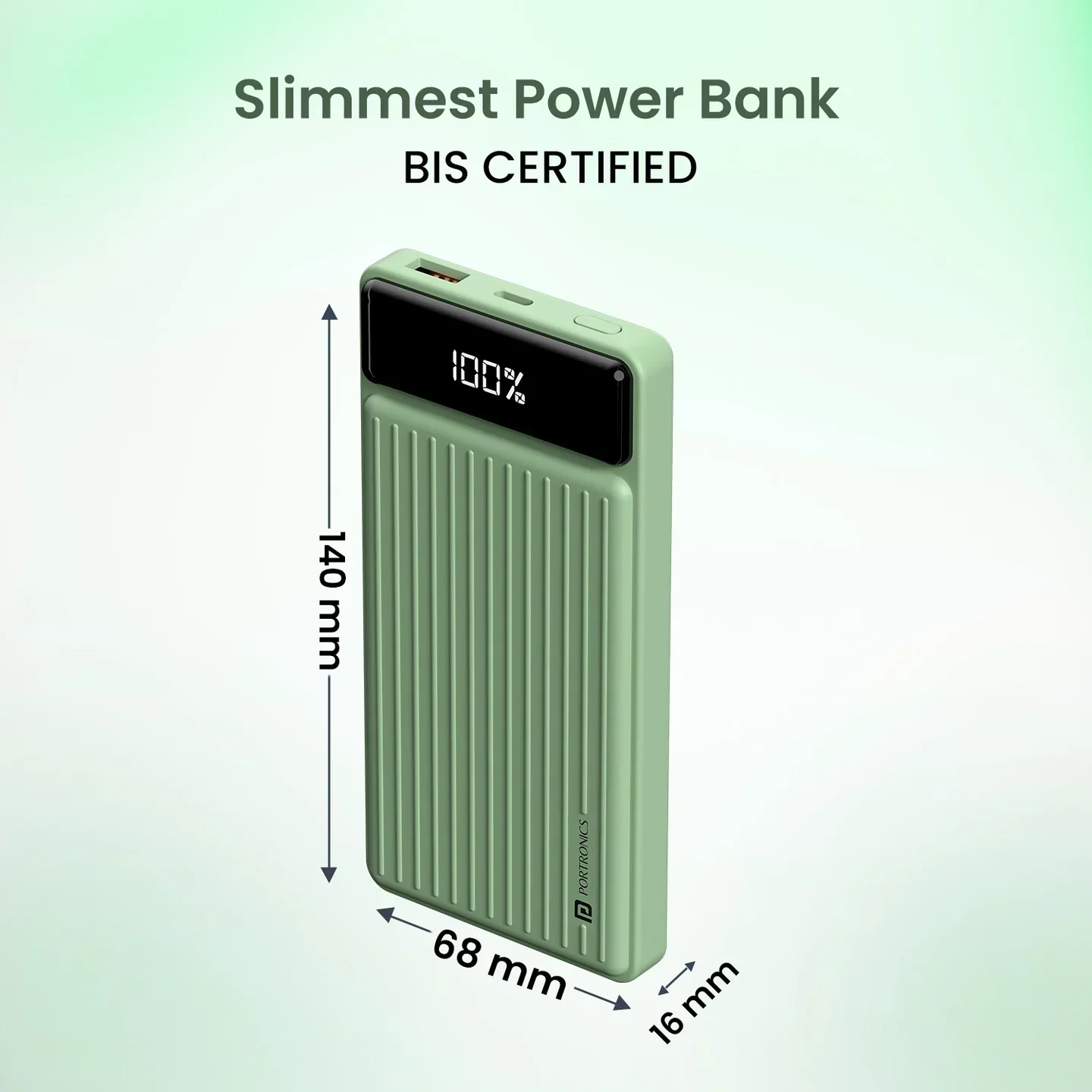 PORTRONICS Luxcell B Powerbank 10000 mAH | BIS Certified | Compact |Dual Port - Image 22