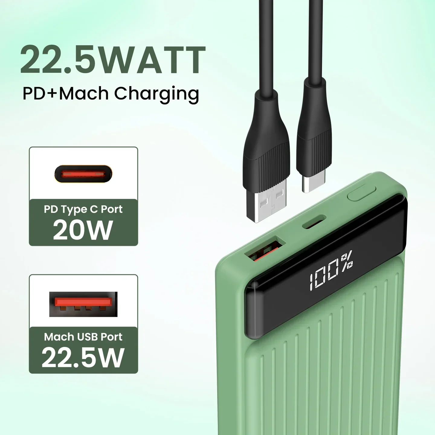 PORTRONICS Luxcell B Powerbank 10000 mAH | BIS Certified | Compact |Dual Port - Image 27