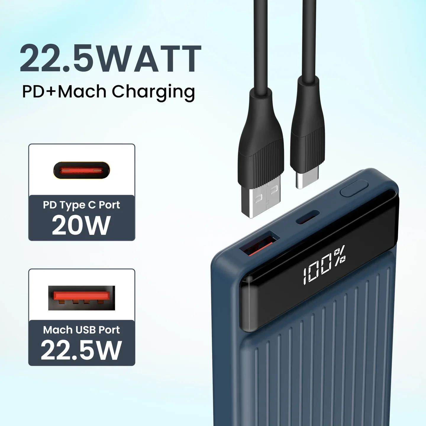 PORTRONICS Luxcell B Powerbank 10000 mAH | BIS Certified | Compact |Dual Port - Image 31