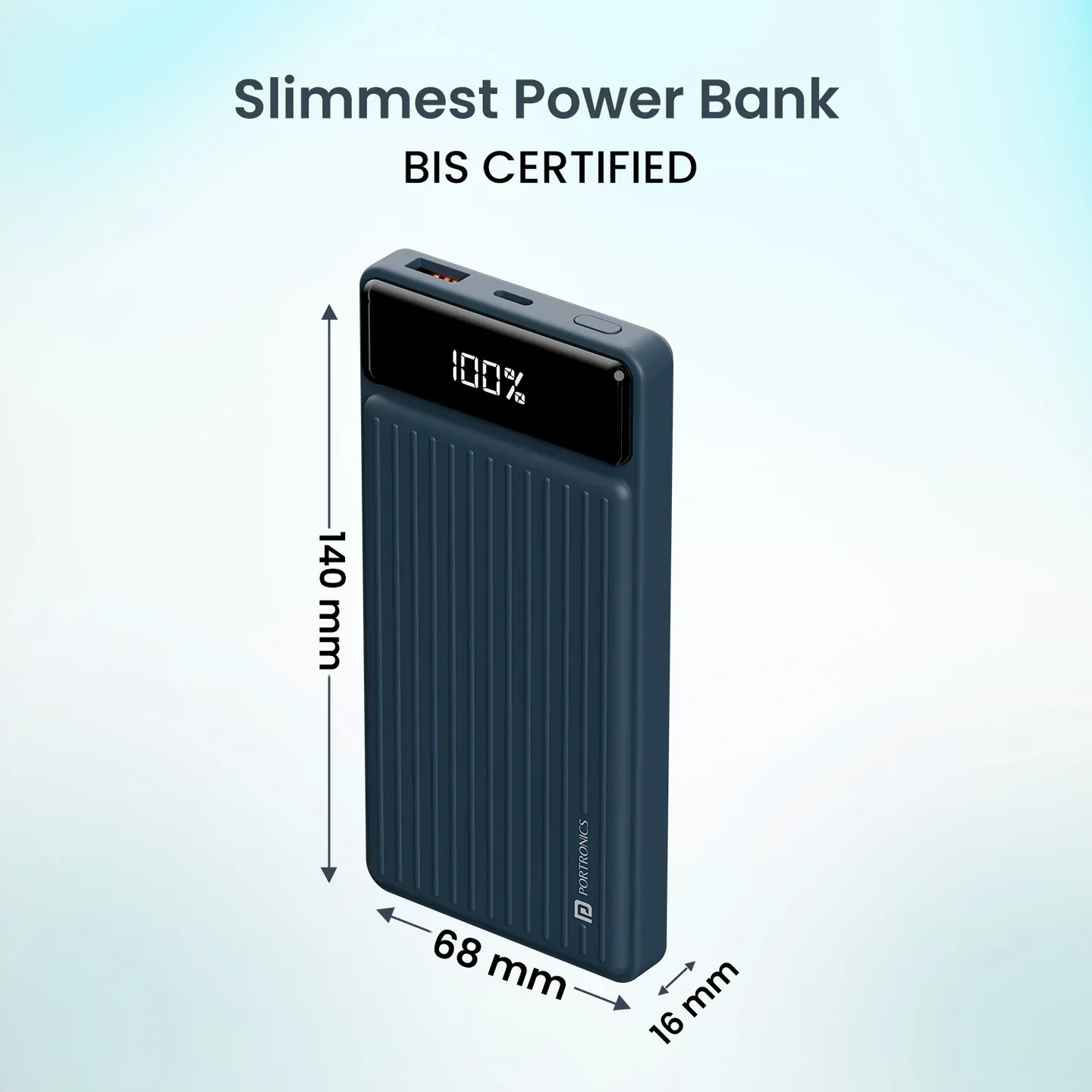 PORTRONICS Luxcell B Powerbank 10000 mAH | BIS Certified | Compact |Dual Port - Image 35
