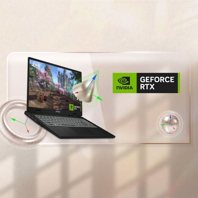 MSI Creator M16 HX Gaming Laptop Intel Core i7-14700HX Processor, NVIDIA GeForce RTX 4050, 16x2GB, 1TB SSD, 16" QHD+, M16 HX C14VEG-619IN - Image 2