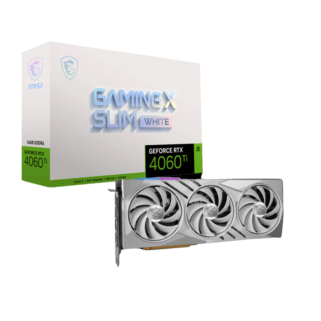 MSI GeForce RTX 4060 Ti GAMING X SLIM WHITE 16G 16GB GDDR6