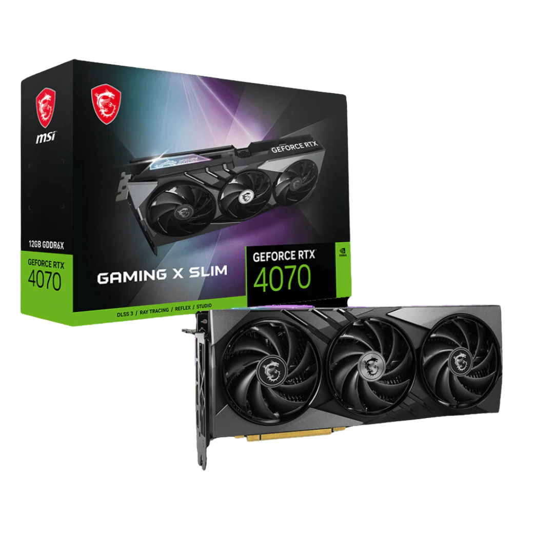 MSI GeForce RTX 4070 GAMING X SLIM 12GB GDDR6X Graphic Card