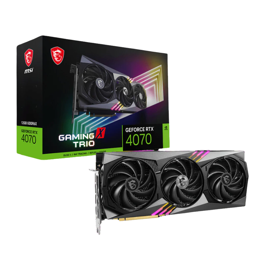 MSI GeForce RTX 4070 GAMING X TRIO 12G Graphics Card