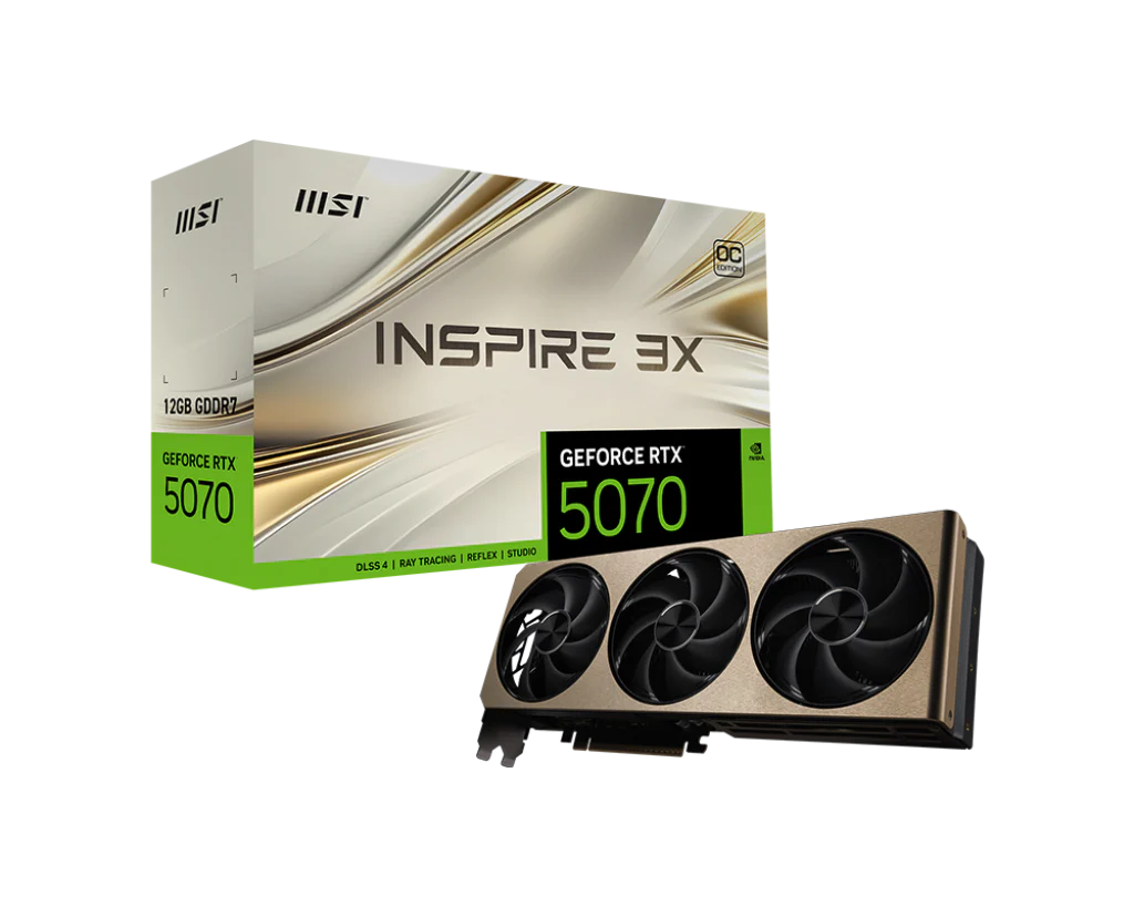 MSI GeForce RTX 5070 12G Inspire 3X OC Graphics Card - Image 2