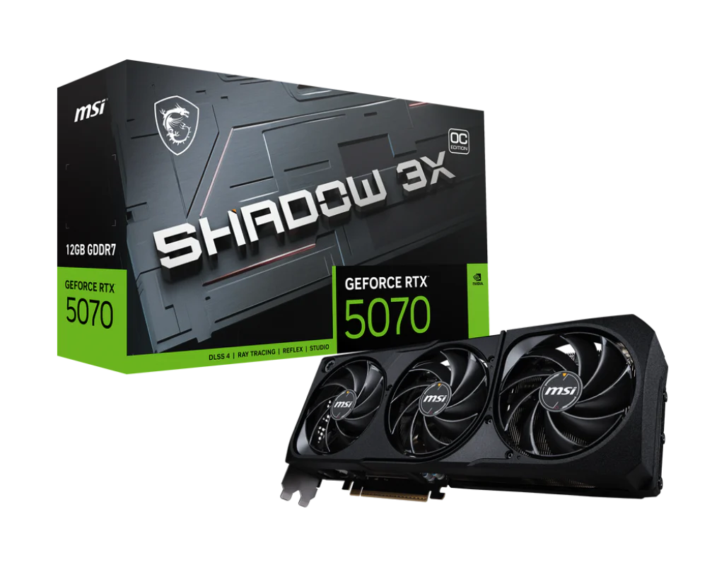 MSI GeForce RTX 5070 12G Shadow 3X OC Graphics Card - Image 2