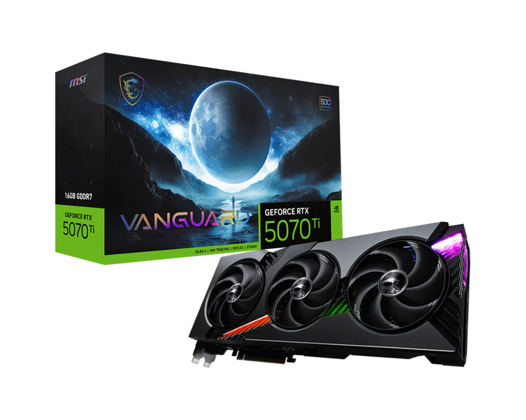 MSI GeForce RTX 5070 Ti 16G GDDR7 VANGUARD SOC Graphics Card - Image 2