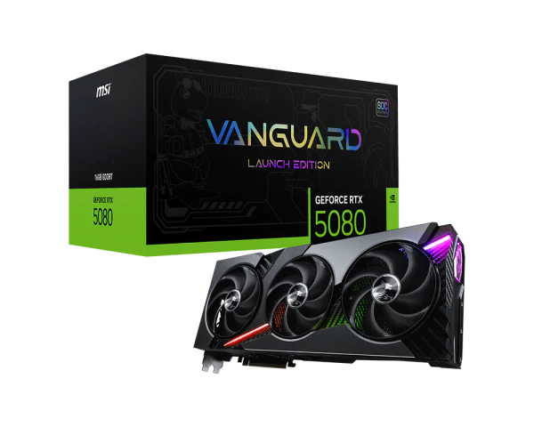 MSI GeForce RTX 5080 16G VANGUARD SOC LAUNCH EDITION GDDR7 Graphics Card - Image 6