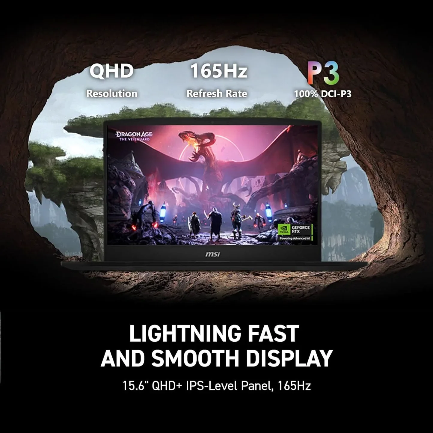 MSI Katana 15 HX Gaming Laptop Intel Core i7-14650HX Processor, NVIDIA GeForce RTX 5050, 8x2GB, 512GB SSD, 15.6" QHD, 15 HX B14WEK-266IN - Image 2