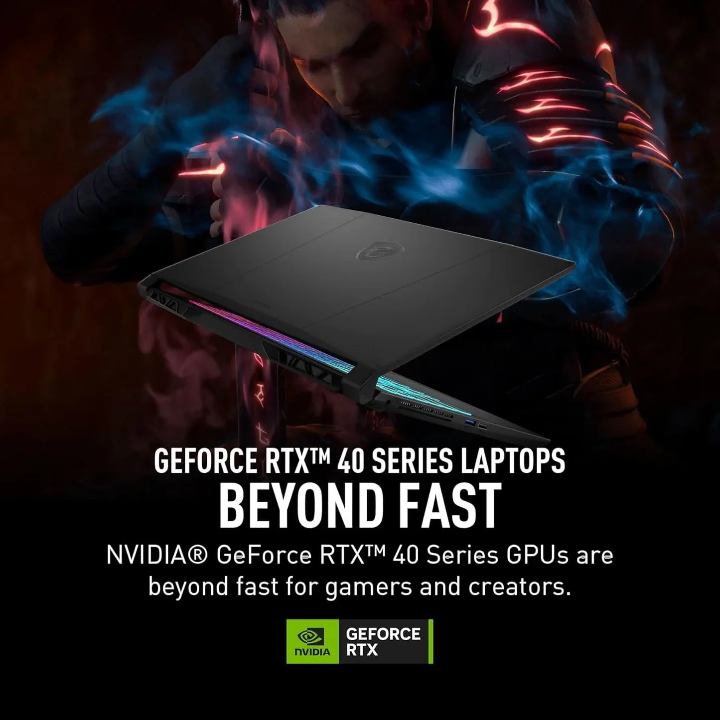 MSI Katana A15 AI Gaming Laptop Ryzen 7 8845HS processor, RTX 4050, 8x2GB, 1TB SSD, 15.6" FHD, A15 AI B8VE-628IN - Image 3
