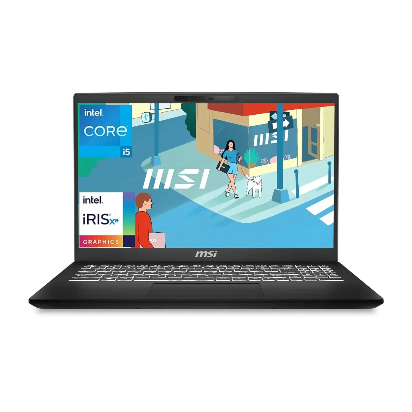 MSI Modern 15 Gaming Laptop Intel Core i5-13420H processor, Iris Xe Graphics, 8GBx2GB, 512GB SSD, 15.6" FHD, 15 H C13M-081IN