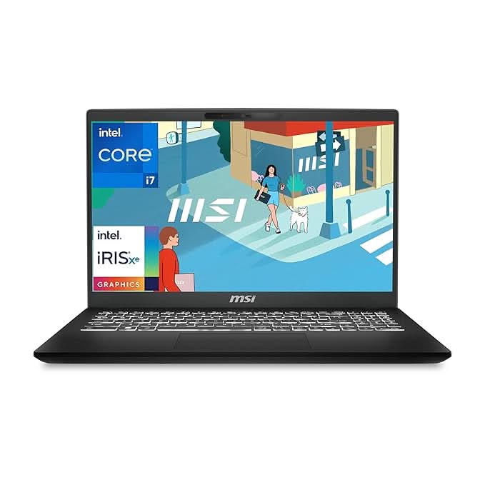 MSI Modern 15 H Gaming Laptop Intel Core i7-13700H processor, Iris Xe Graphics, 8x2GB, 1TB SSD, 15.6" FHD, 15 H C13M-217IN