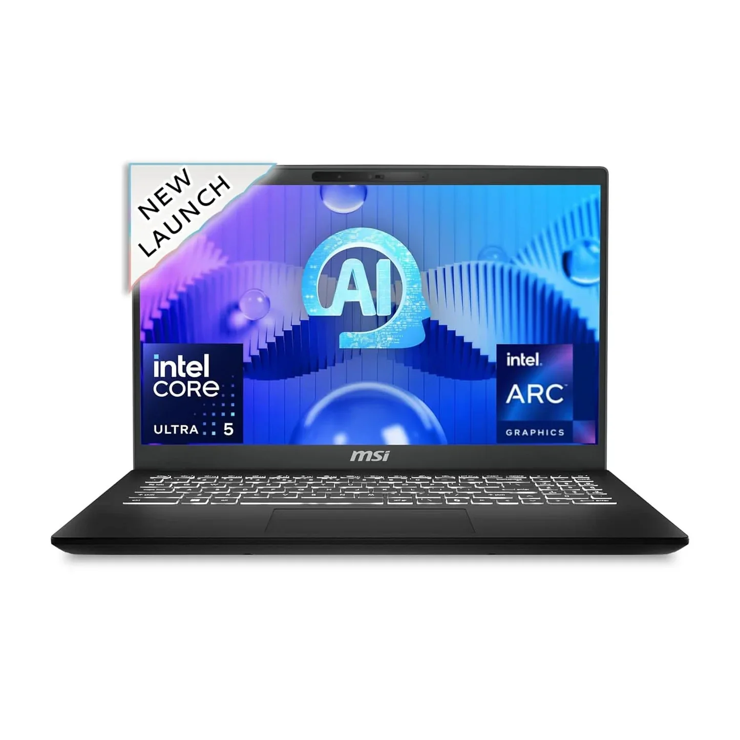 MSI Modern 15 H Gaming Laptop Intel Core Ultra 5 125H processor, Intel Arc Graphics, 8x2GB, 512GB SSD, 15.6" FHD, 15 H AI C1MG-047IN