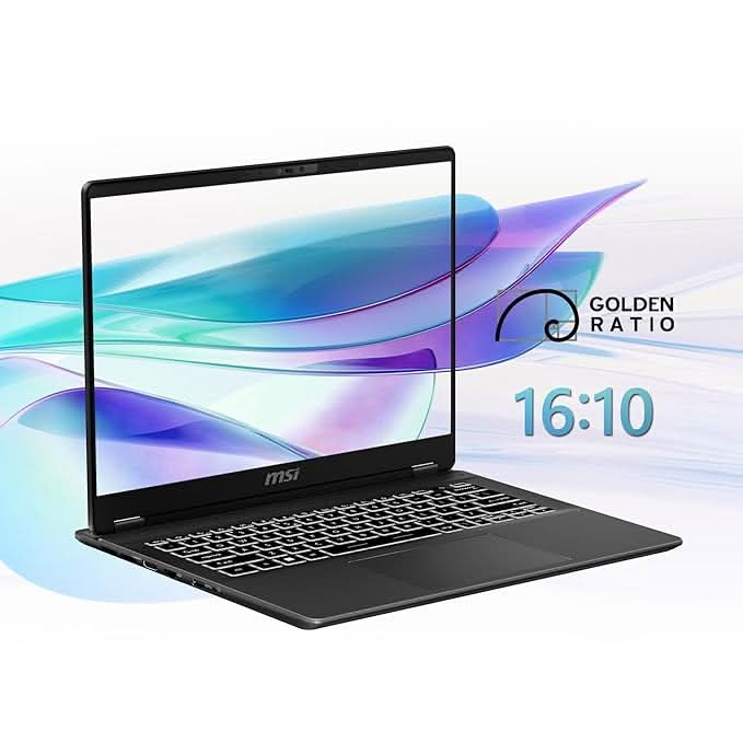 MSI Prestige 14 AI Gaming Laptop Intel Core Ultra 7 155H processor, Intel Arc Graphics, 8x2GB, 1TB SSD, 14" FHD+, 14 AI Evo C1MG-043IN - Image 2