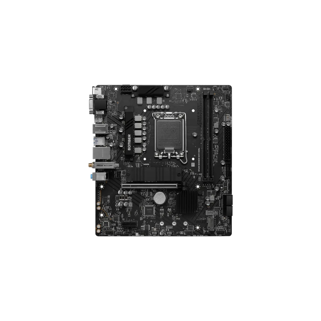 MSI PRO B760 BOOMER WIFI Motherboard - 2 RAM Slots, DDR5, PCIe 5.0