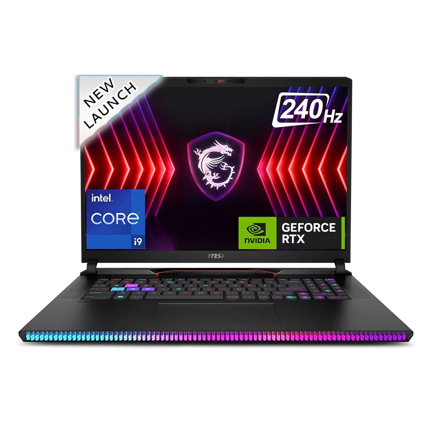 MSI Raider GE78 HX Gaming Laptop Intel Core i9-14900HX Processor, NVIDIA GeForce RTX 4080, 16x2GB, 2TB SSD, 17" QHD+, GE78 HX 14VHG-805IN