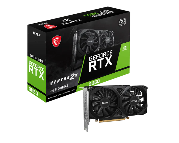 MSI RTX 3050 Ventus 2X OC 6GB Graphics Card