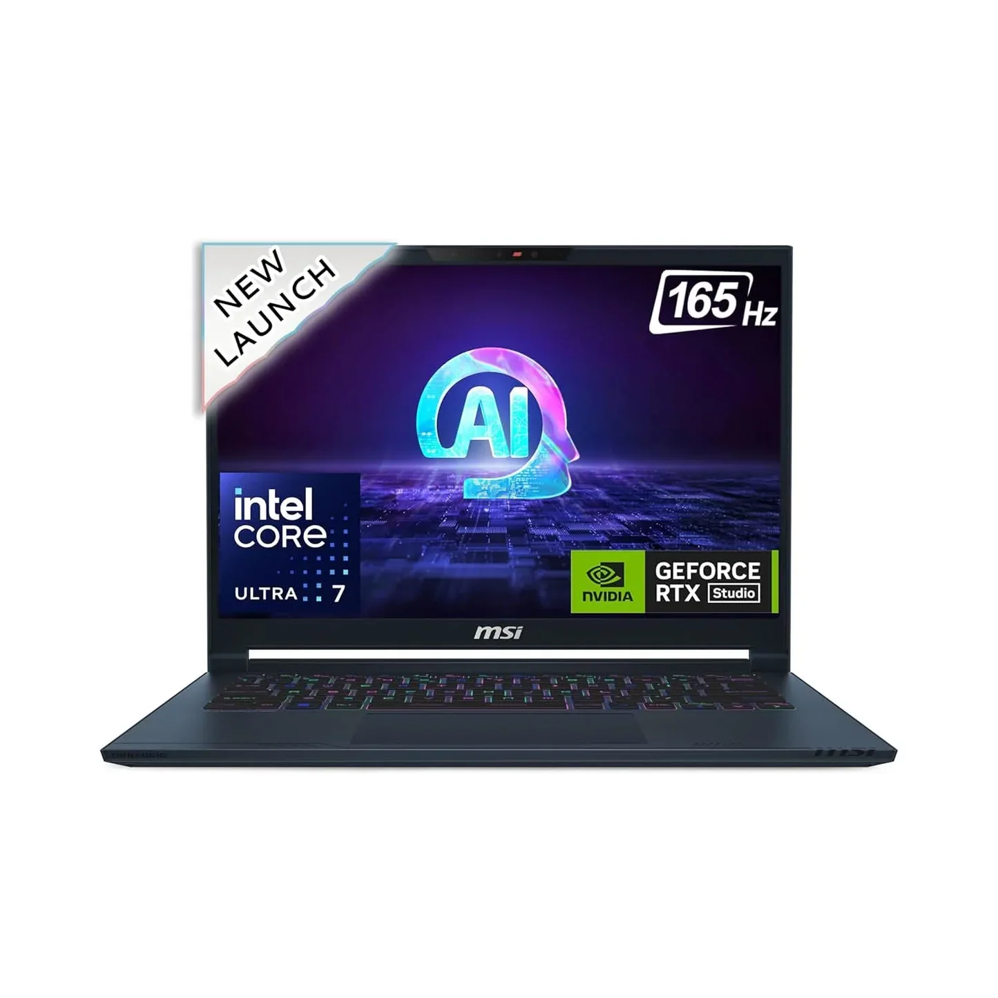 MSI Stealth 14 AI Studio Gaming Laptop Intel Core Ultra 7 155H Processor, NVIDIA GeForce RTX 4060, 8x2GB, 1TB SSD, 14" FHD+, 14 AI Studio A1VFG-053IN