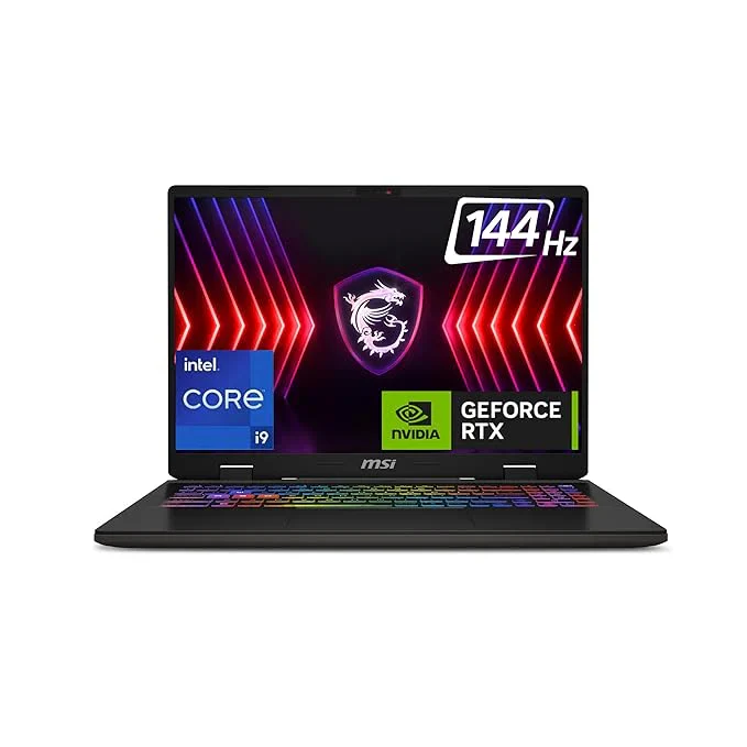 MSI Sword 16 HX Gaming Laptop Intel Core i9 13980H Processor, NVIDIA GeForce RTX 4060, 16x2GB, 1TB SSD, 16" FHD+, 16 HX B13VFKG-652IN