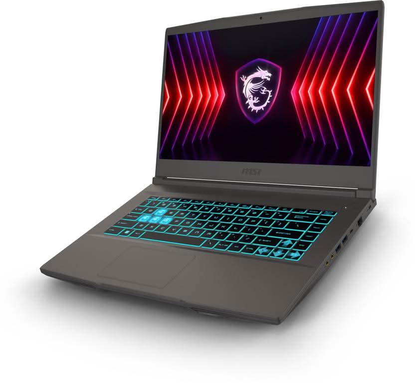 MSI Thin 15 Gaming Laptop Intel Core i5-13420H processor, NVIDIA GeForce RTX 3050, 8x2GB, 512GB SSD, 15.6" FHD, 15 B13UDX-3223IN - Image 2
