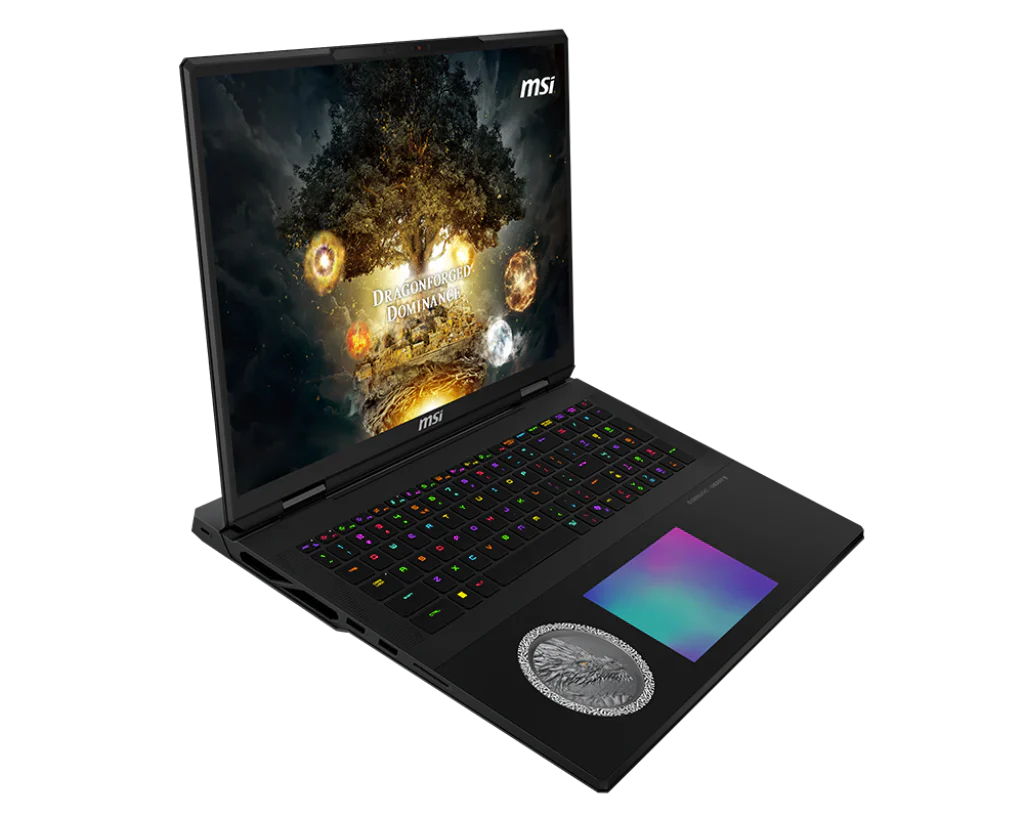 MSI Titan 18 HX Dragon Edition Norse Myth Gaming Laptop Intel Core Ultra 9 285HX Processor, NVIDIA GeForce RTX 5090, 48x2GB, 2TB SSD, 18" UHD+, 18 HX Dragon Edition Norse Myth A2XWJG-254IN