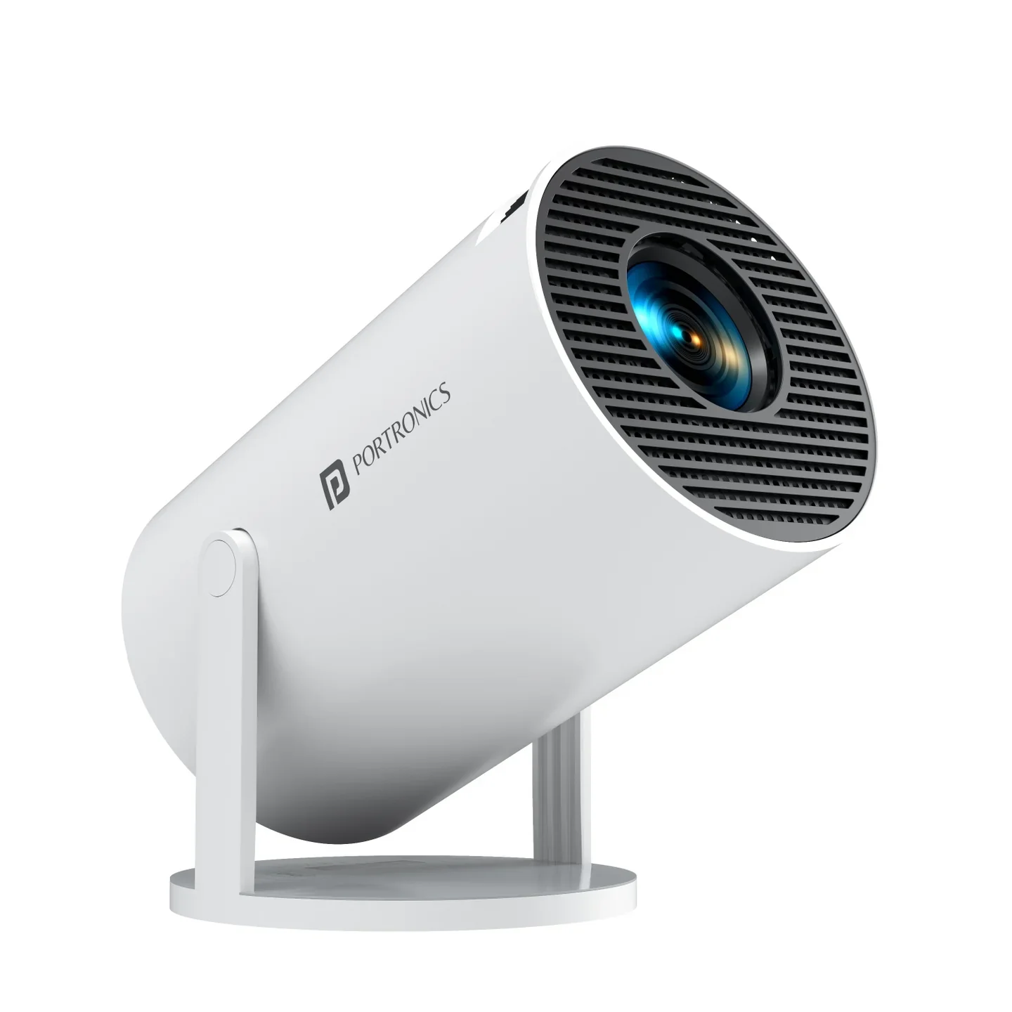 PORTRONICS Beem 440 Smart Android Projector | Smart LED Projector | 720p HD Resolution | Rotatable Design | 2000 Lumens