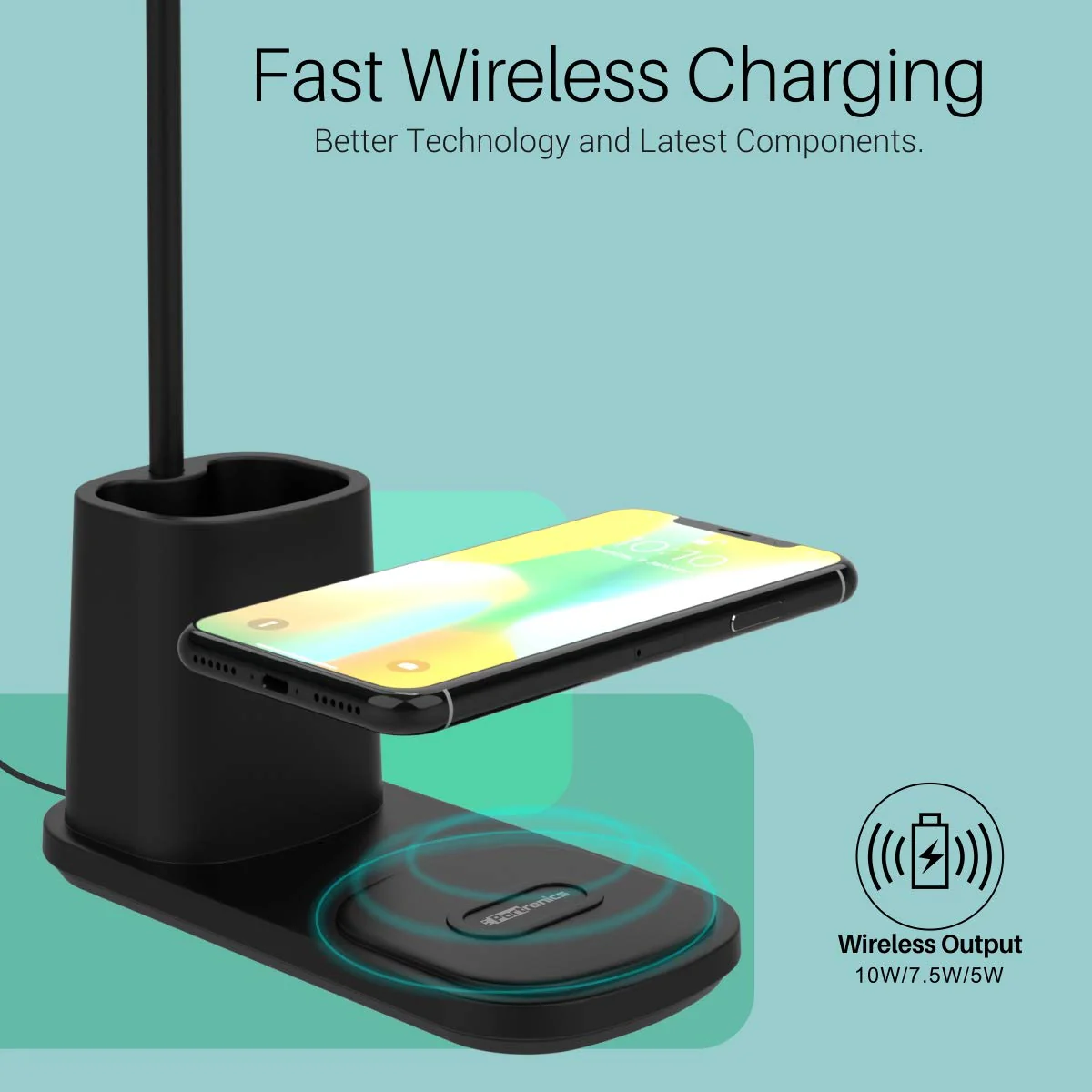 PORTRONICS Brillo II Lamp With Wireless Charging - Image 2