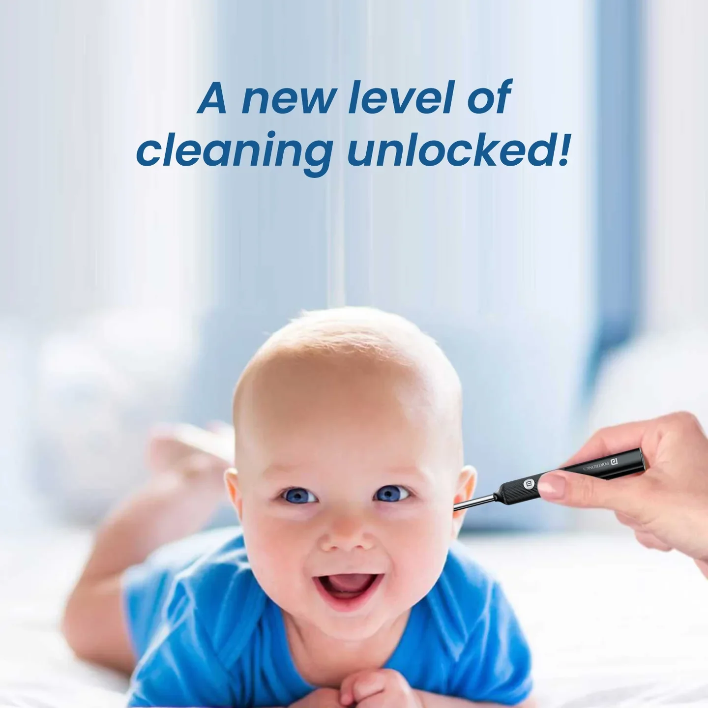 PORTRONICS Cleansify Ear Cleaner Stick | 180mAH Battery | Lightweight | LED Light | 1080p camera - Image 2