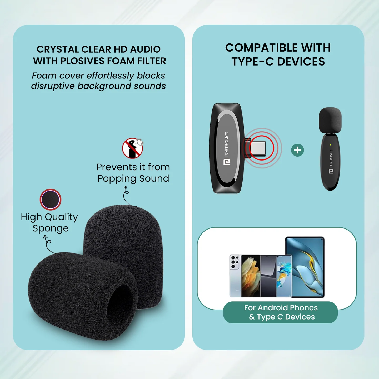 Portronics Dash 7 Type C Lapel Wireless Mic | Plug & Play | Noise Cancellation | Portable & Light - Image 18