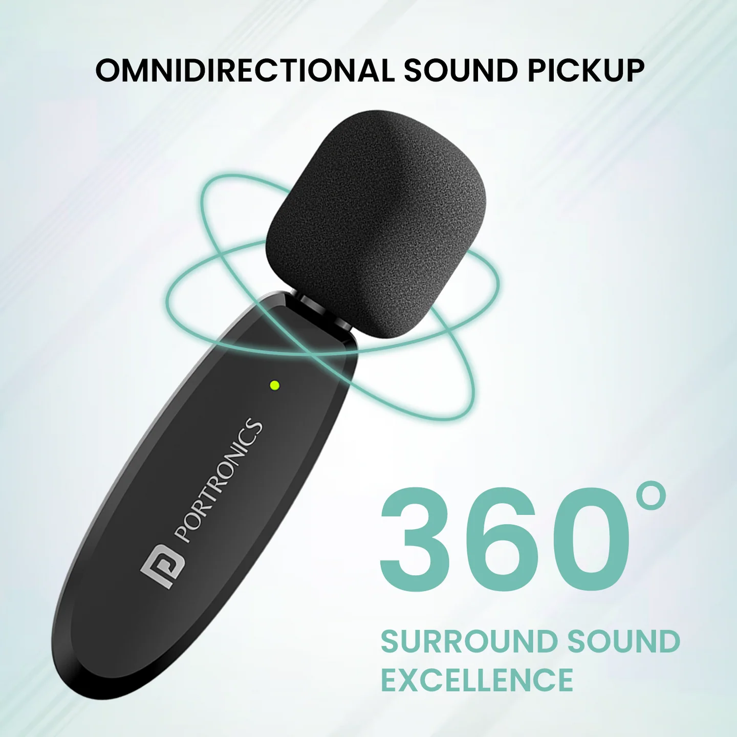 Portronics Dash 7 Type C Lapel Wireless Mic | Plug & Play | Noise Cancellation | Portable & Light - Image 7