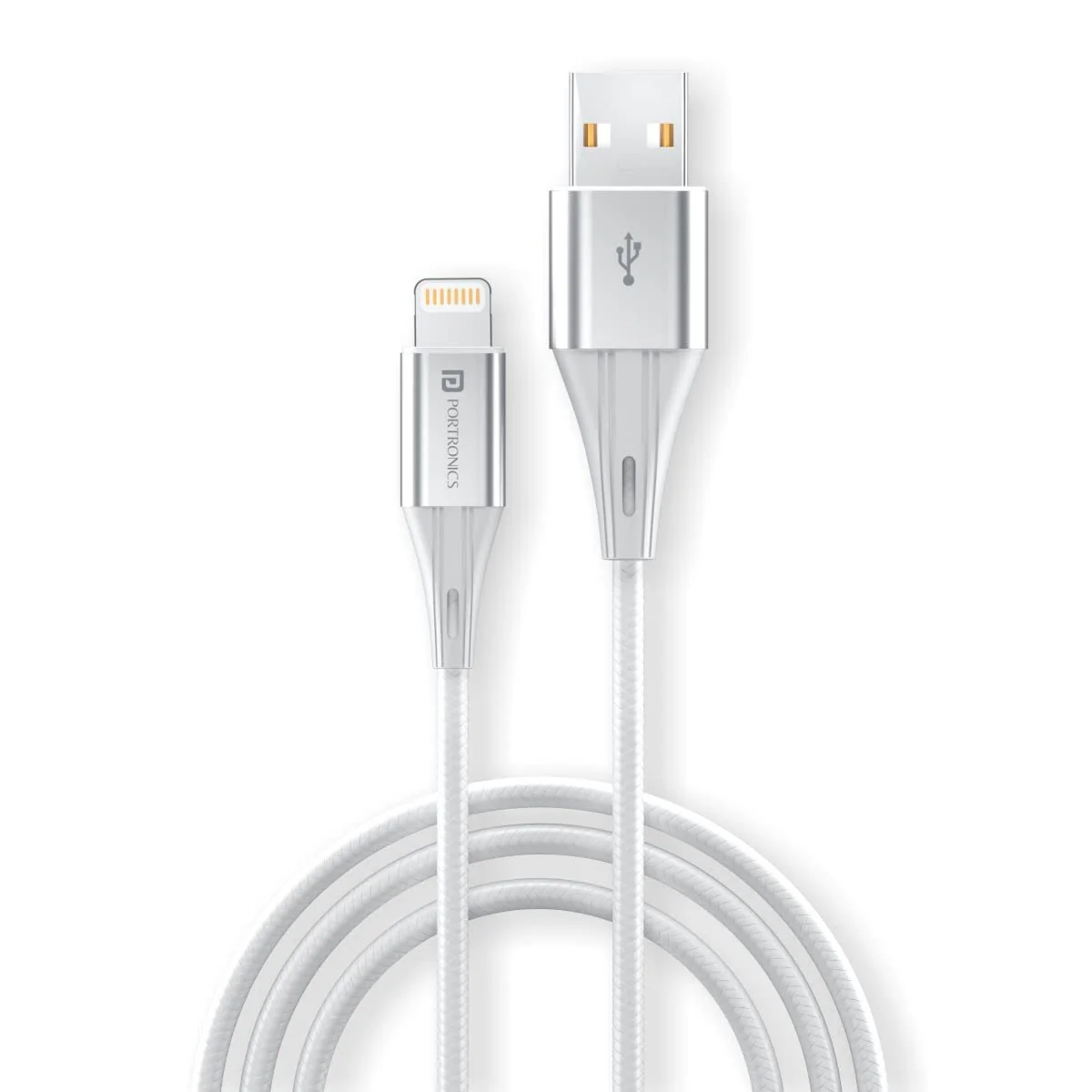 PORTRONICS Konnect B Plus 8 Pin USB Cable | Nylon Braided 8 Pin USB Cable With Metal Heads - Image 8