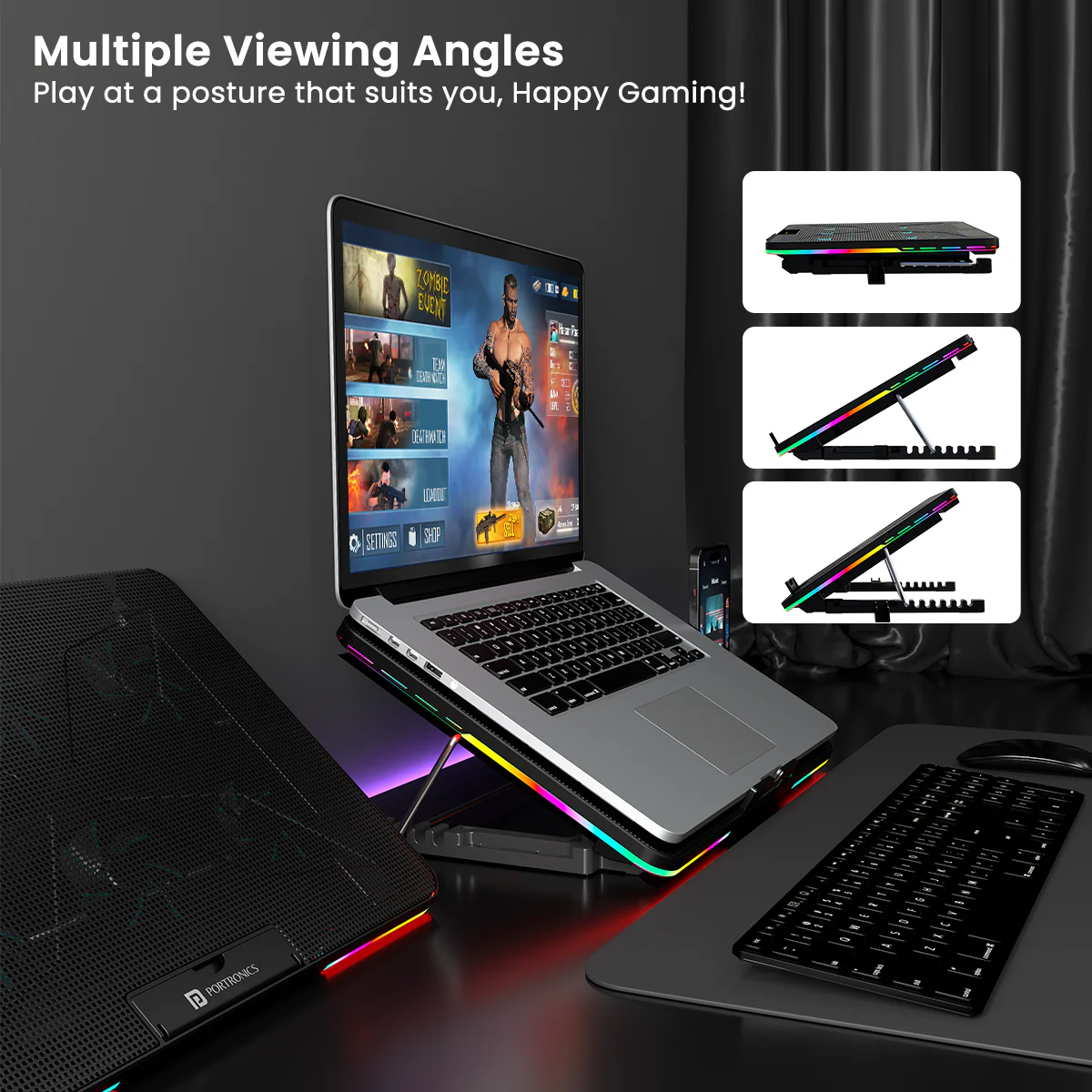 PORTRONICS My Buddy Air Laptop Cooling Stand - Image 5