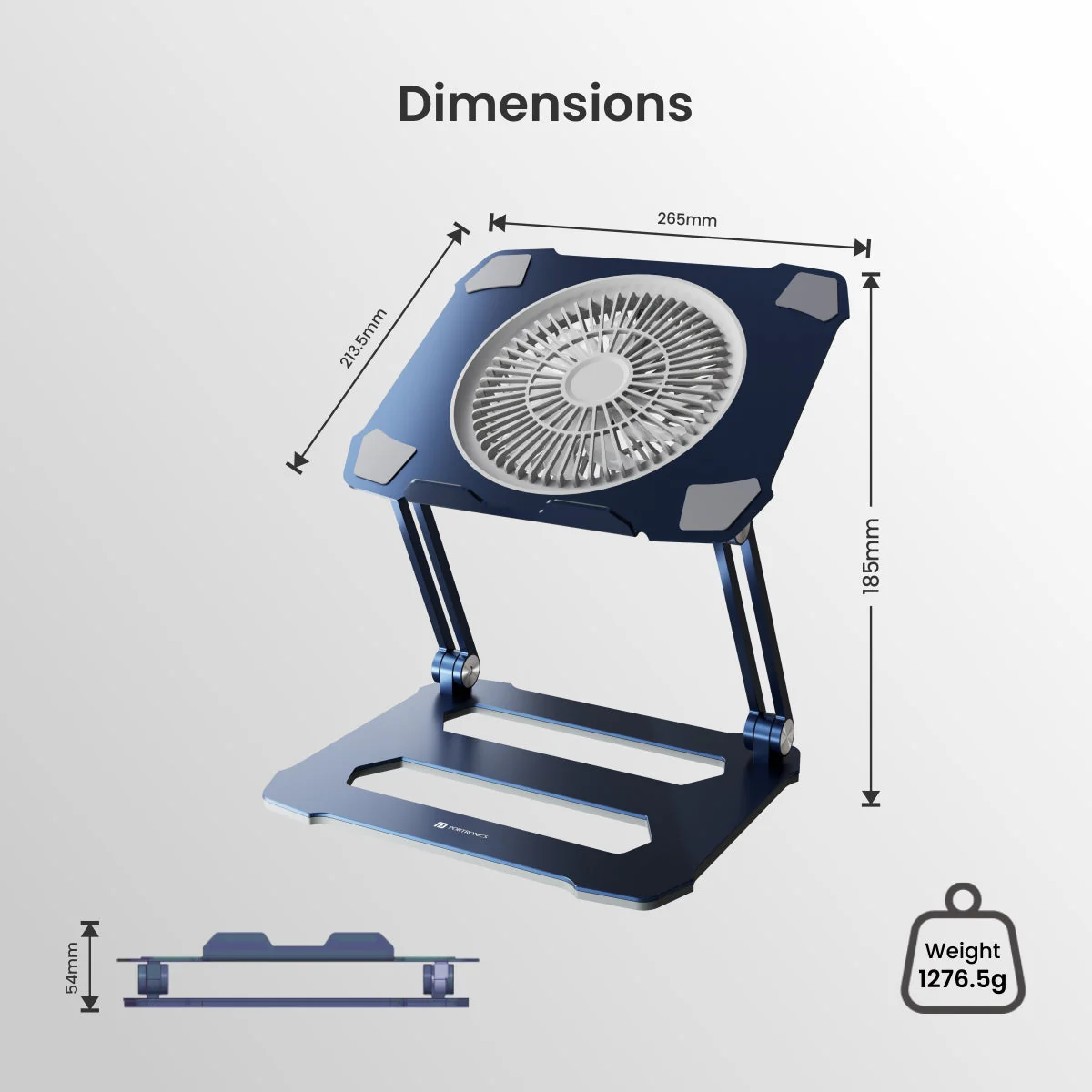 PORTRONICS My Buddy K10 Laptop Cooling Stand - Image 7