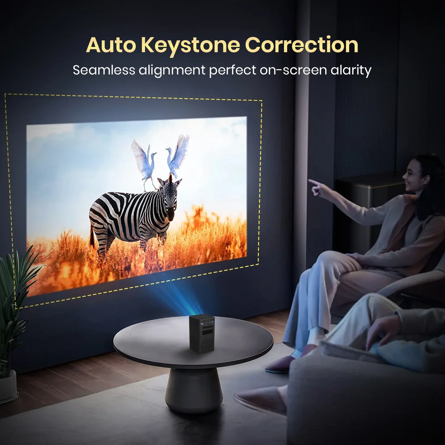 PORTRONICS Pico 13 Rechargeable Smart LED Projector | 4K UHD Support | 3500 Lumens | Rechargeable | DLP Technology - Image 7