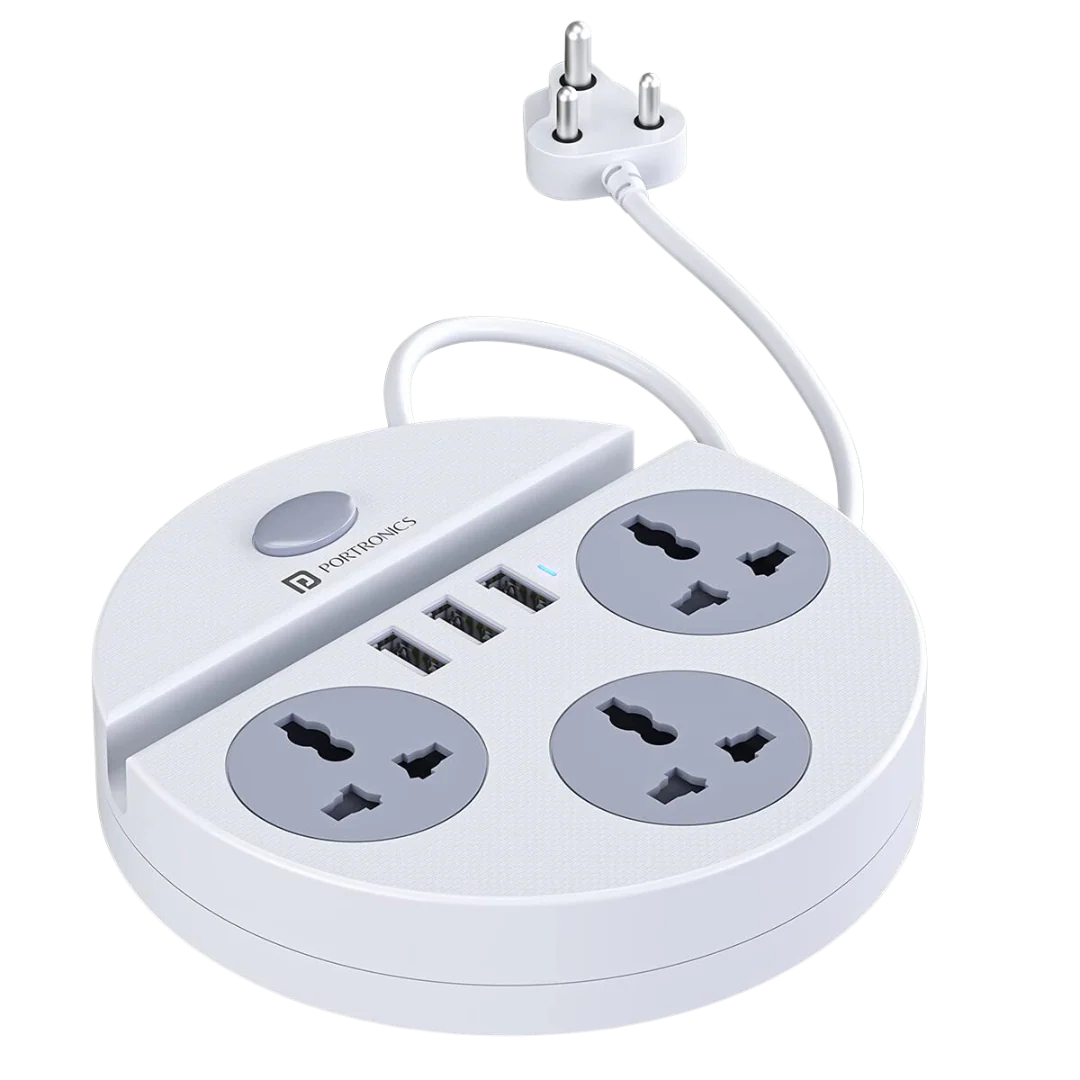 PORTRONICS POWER PLATE 5 USB CONVERTER 1500W