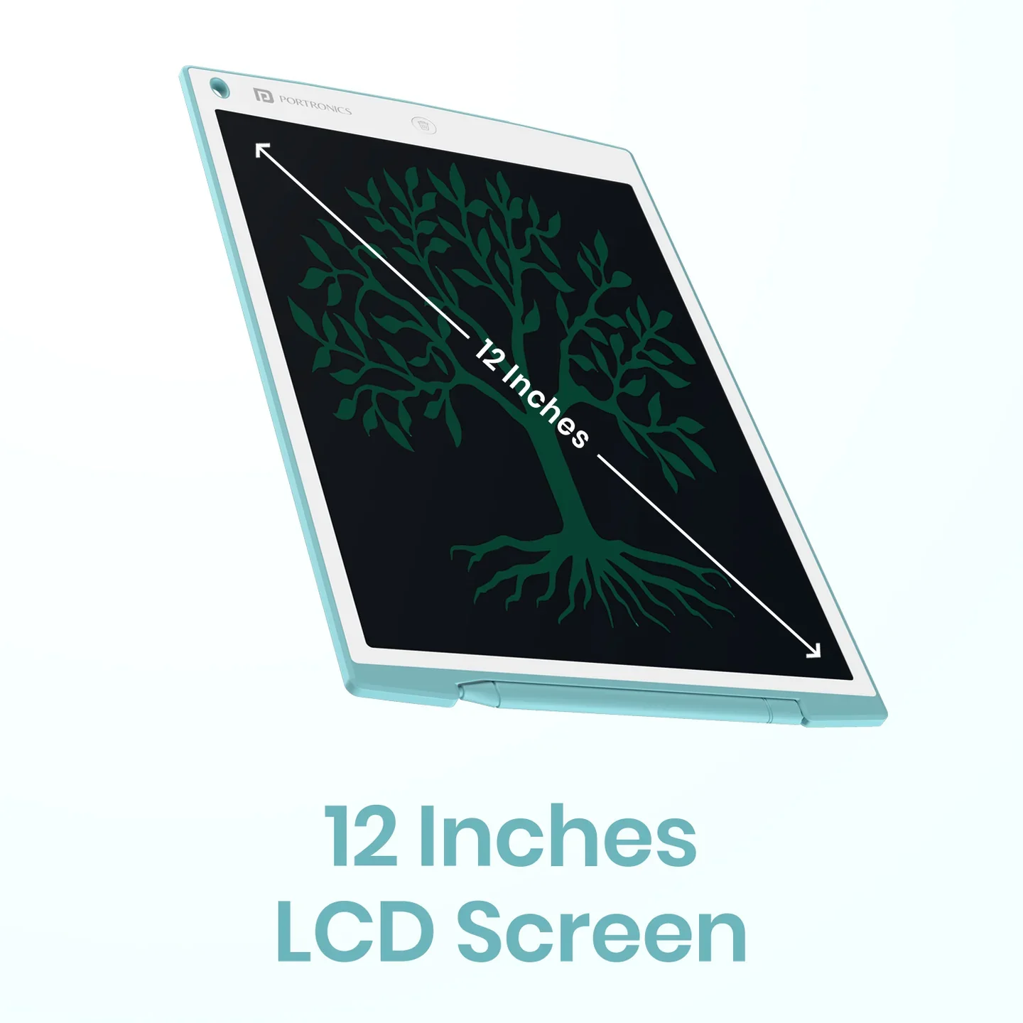PORTRONICS Ruffpad 12 Re Writable LCD Pad | Green LCD | One-Press Erase | 12 Inches Screen | Erase Lock Switch - Image 15