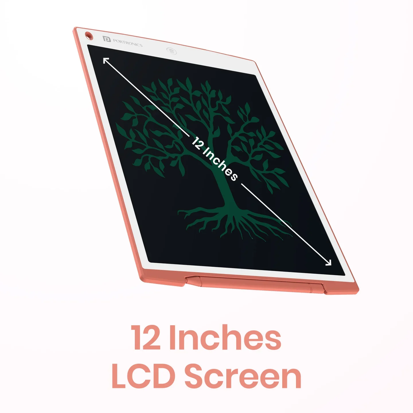 PORTRONICS Ruffpad 12 Re Writable LCD Pad | Green LCD | One-Press Erase | 12 Inches Screen | Erase Lock Switch - Image 9