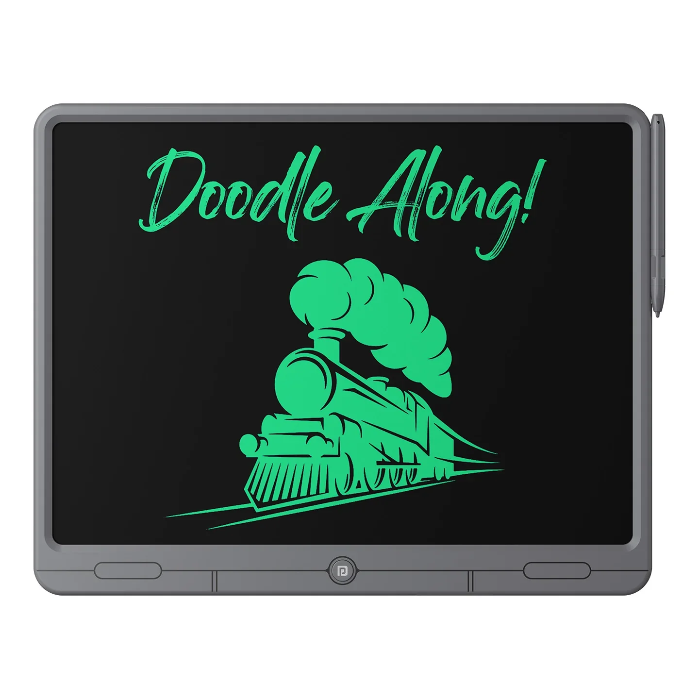 PORTRONICS Ruffpad 21 21 Inc Re-Writable LCD Writing Pad | Monocolor LCD | One-Tap Erase | 21 Inches Screen | Smart Lock