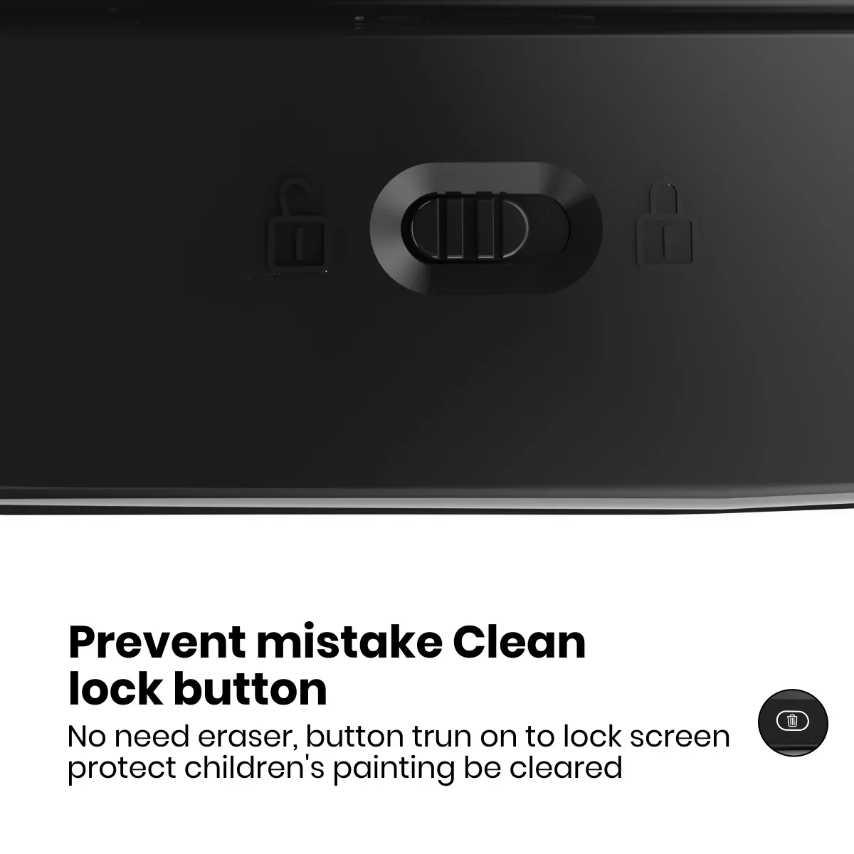 PORTRONICS Ruffpad 8.5E Re-Writable LCD Writing Pad | Monocolor LCD | One-Tap Erase | 8.5 Inches Screen | Smart Lock - Image 7