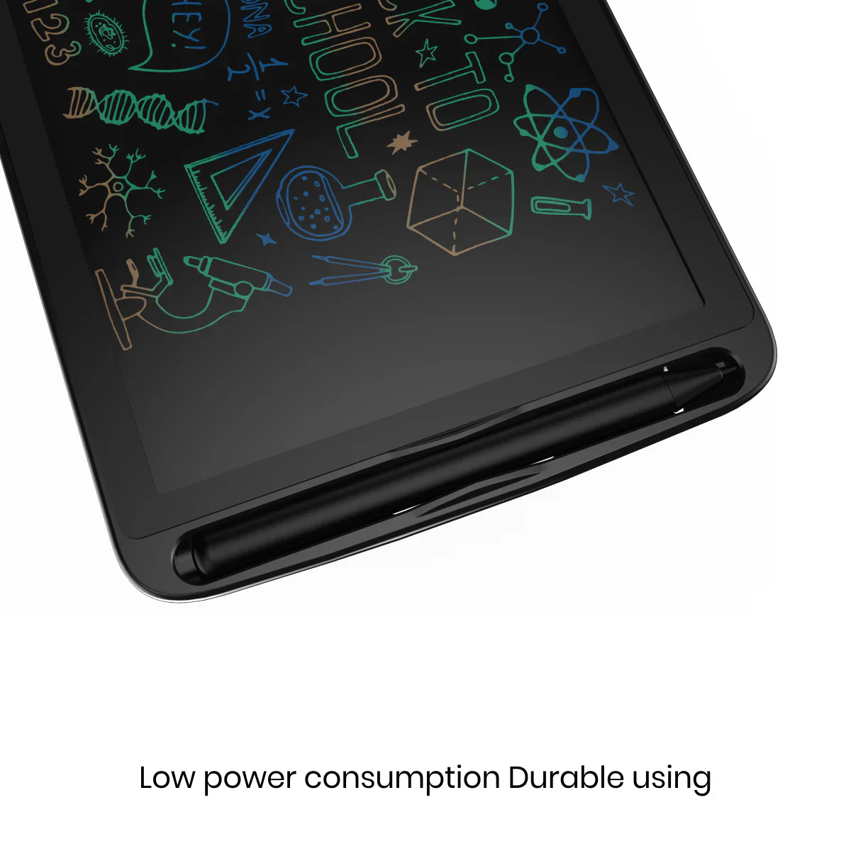 PORTRONICS Ruffpad 8.5M Multicolor LCD Writing Pad | Multicolor LCD | One-Tap Erase | 8,5 Inches Screen | Smart Lock - Image 4
