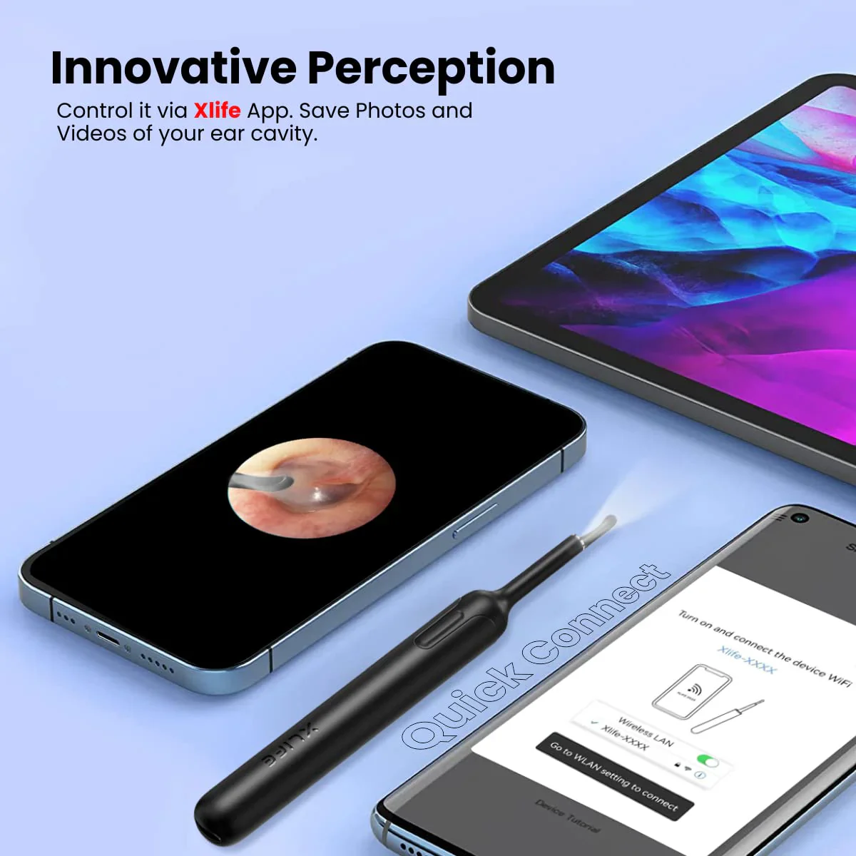 PORTRONICS Xlife Smart Wireless Ear Cleaning | Ultralight&Fine | 1080p Camera | 3.5mm Lens | 30 Min. Playtime - Image 5