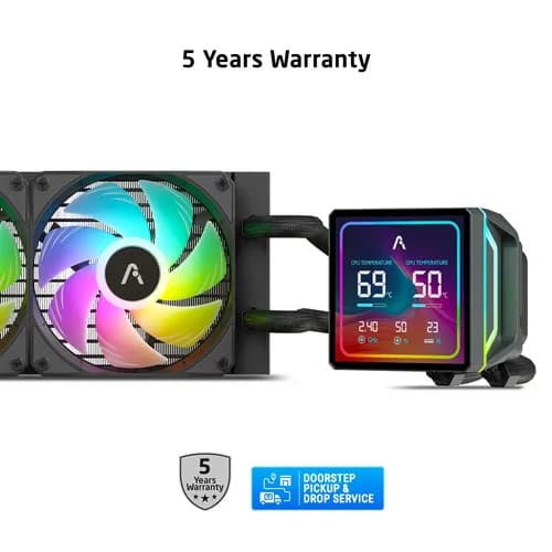 ProLab Design AI360LCD ARGB 360mm CPU AIO Liquid Cooler - Image 6