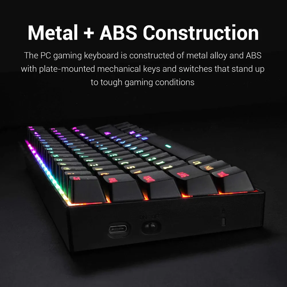 Redragon DEIMOS K599 - TKL 2.4G+Wired RGB Mechanical Keyboard (Red Switch) - Image 11