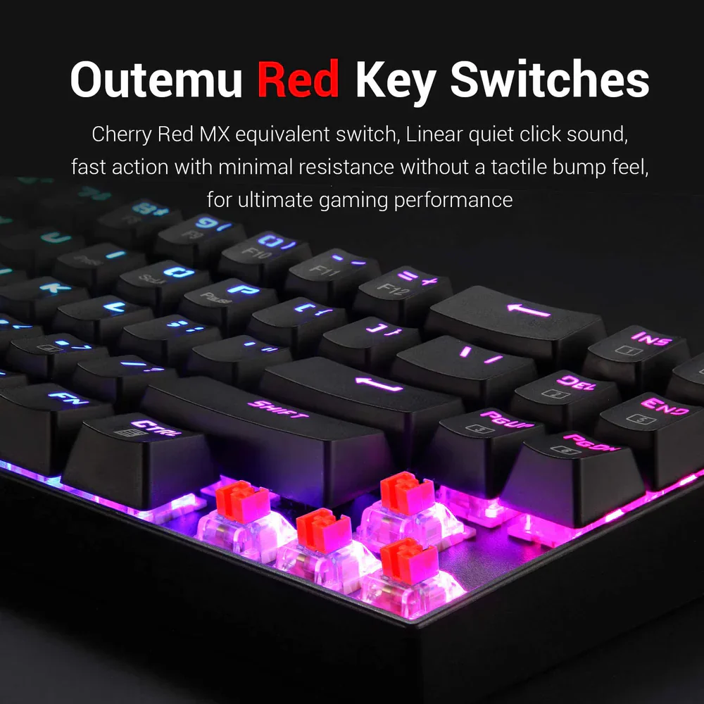 Redragon DEIMOS K599 - TKL 2.4G+Wired RGB Mechanical Keyboard (Red Switch) - Image 8