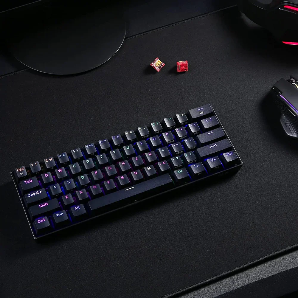 Redragon Draconic Pro K530 PRO - 60% Bluetooth+24.Ghz+Wired Mechanical Keyboard (Red Switch) - Image 12